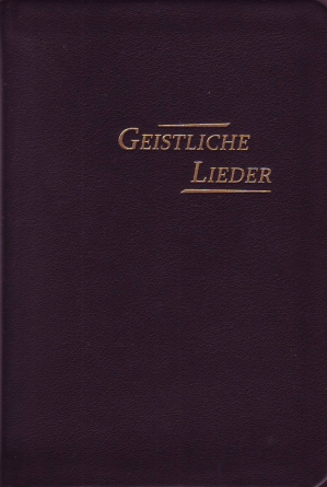 Geistliche Lieder, erweiterte Auflage 254 Lieder – groß – Leder, dunkelbraun, Goldschnitt