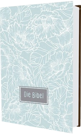 Taschenbibel größere Ausgabe, Blumenmotiv