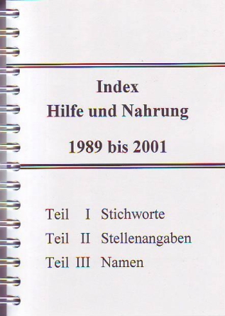 Hilfe und Nahrung Index