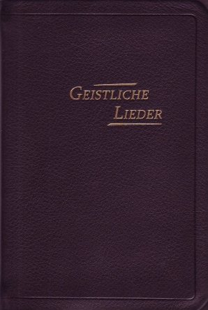 Geistliche Lieder, erweiterte Auflage 254 Lieder – groß – Leder, schwarz, Goldschnitt, Schutzklappen