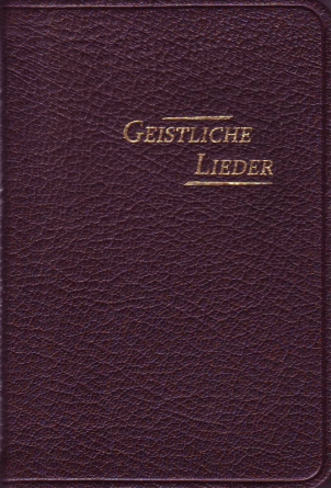 Geistliche Lieder, erweiterte Auflage 254 Lieder – klein – Leder, dunkelbraun, Rotgoldschnitt