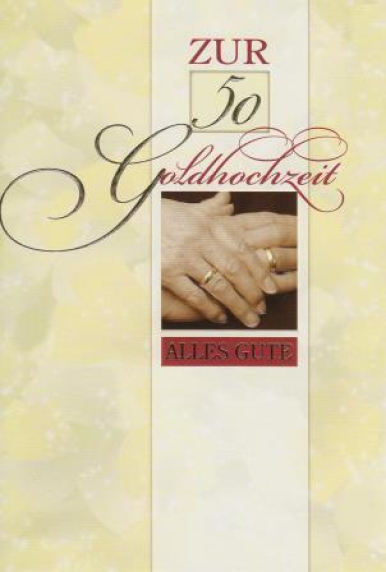 *Doppelkarte, Elberf. Bibelvers, „Goldene Hochzeit“