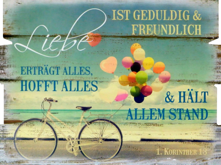 *Wandbild „Liebe ist geduldig & freundlich ..."