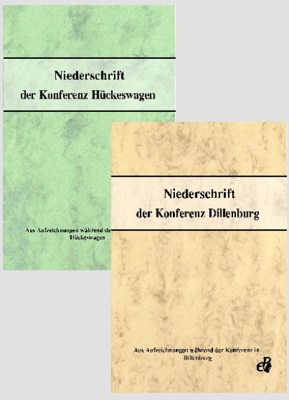Konferenzniederschrift Hückeswagen 1997, E-Book