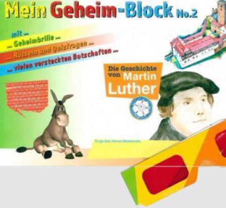 *Mein Geheimblock, No. 2 „Martin Luther“ – ab 20 Stück