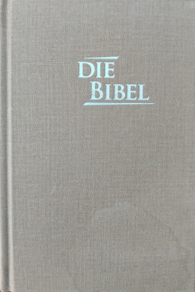 *Pocketbibel, Leinen, sandbraun – beschädigtes Exemplar