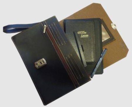 Bibeltasche, für Standardbibeln, dunkelbraun