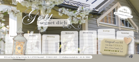 Mein Wochenplaner „Gott segnet dich“