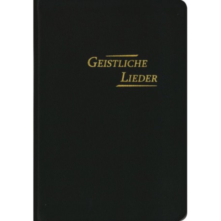 Geistliche Lieder, erweiterte Auflage 254 Lieder – groß – Leder, schwarz, Goldschnitt