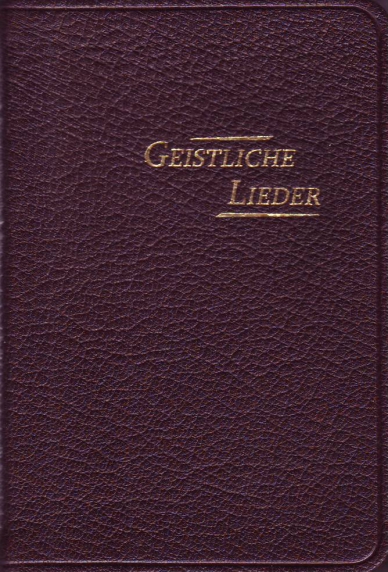 Geistliche Lieder, erweiterte Auflage 254 Lieder – klein – Leder, dunkelbraun, Rotgoldschnitt