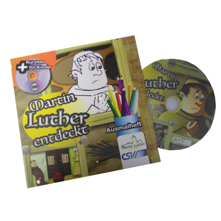 *Martin Luther entdeckt, Malheft + DVD – ab 20 Stück