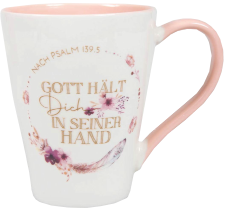 *Tasse „Gott hält Dich in seiner Hand“